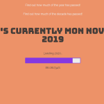 Year/Decade Progress Bar